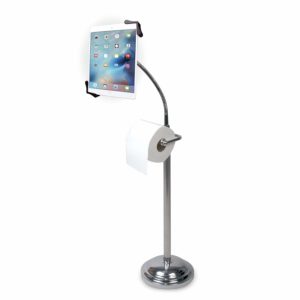 Pedestal Stand with Roll Holder for iPad